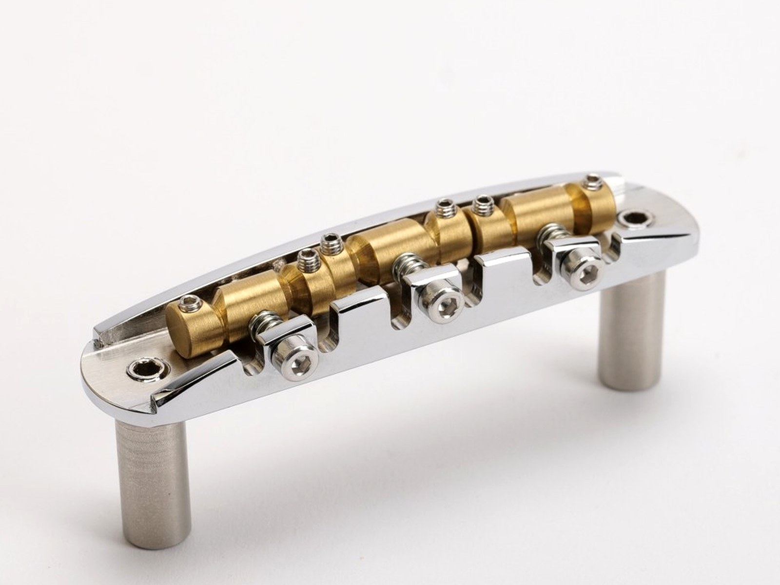 Halon Offset Bridge Chrom/Messing, metrische Posts (non-rocking) – 2