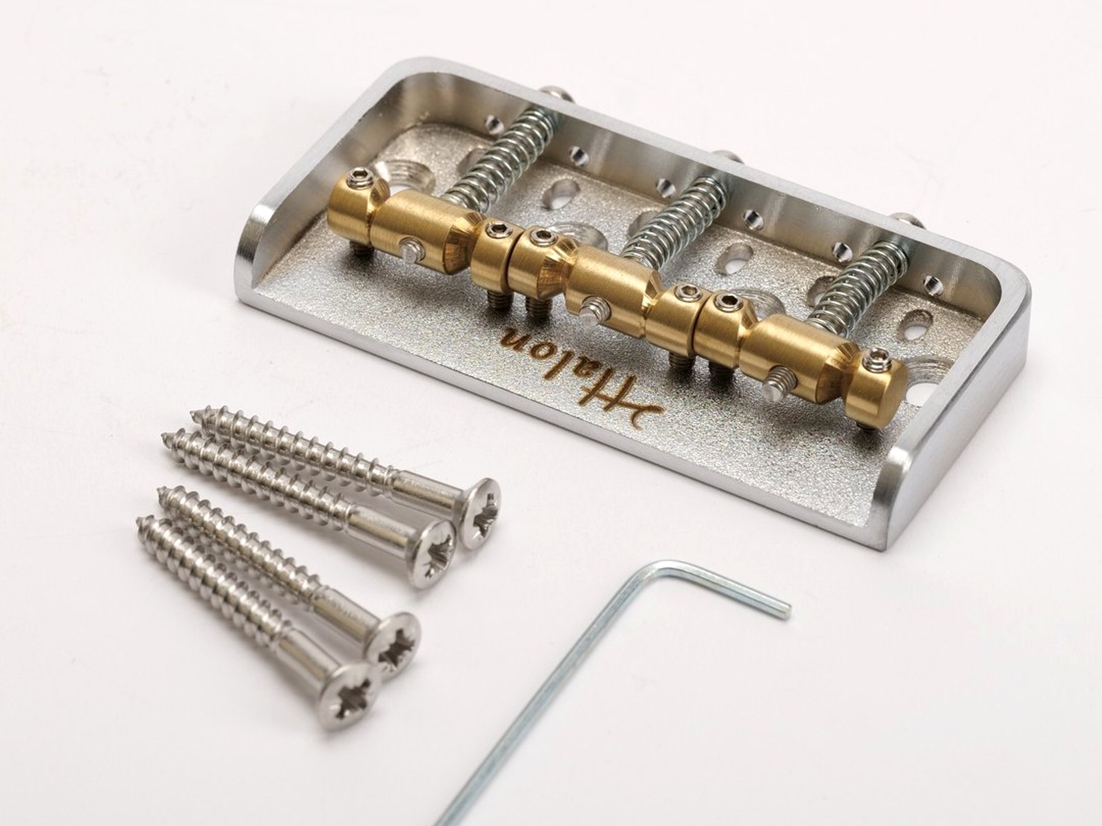 Halon Short Bridge Tele Satin, Brass Saddles – 1