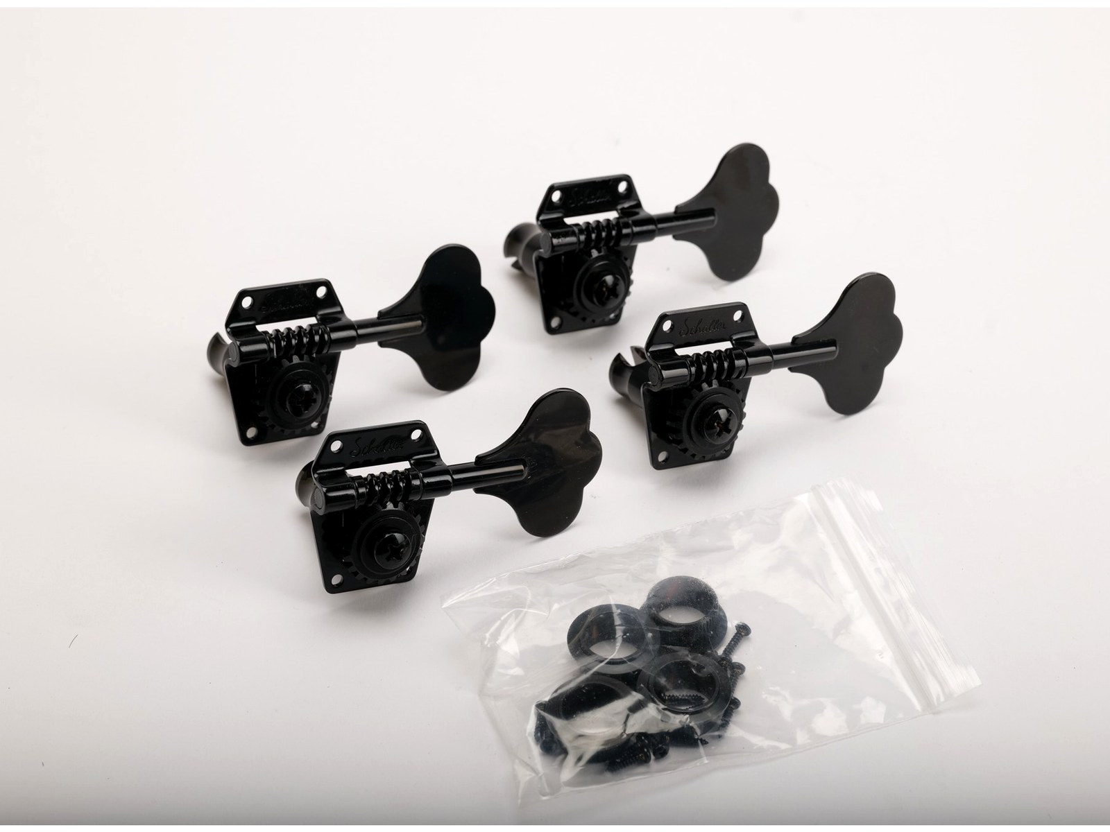 Schaller Bass BM Bass Tuners 4L Black Chrome, NOS – 3