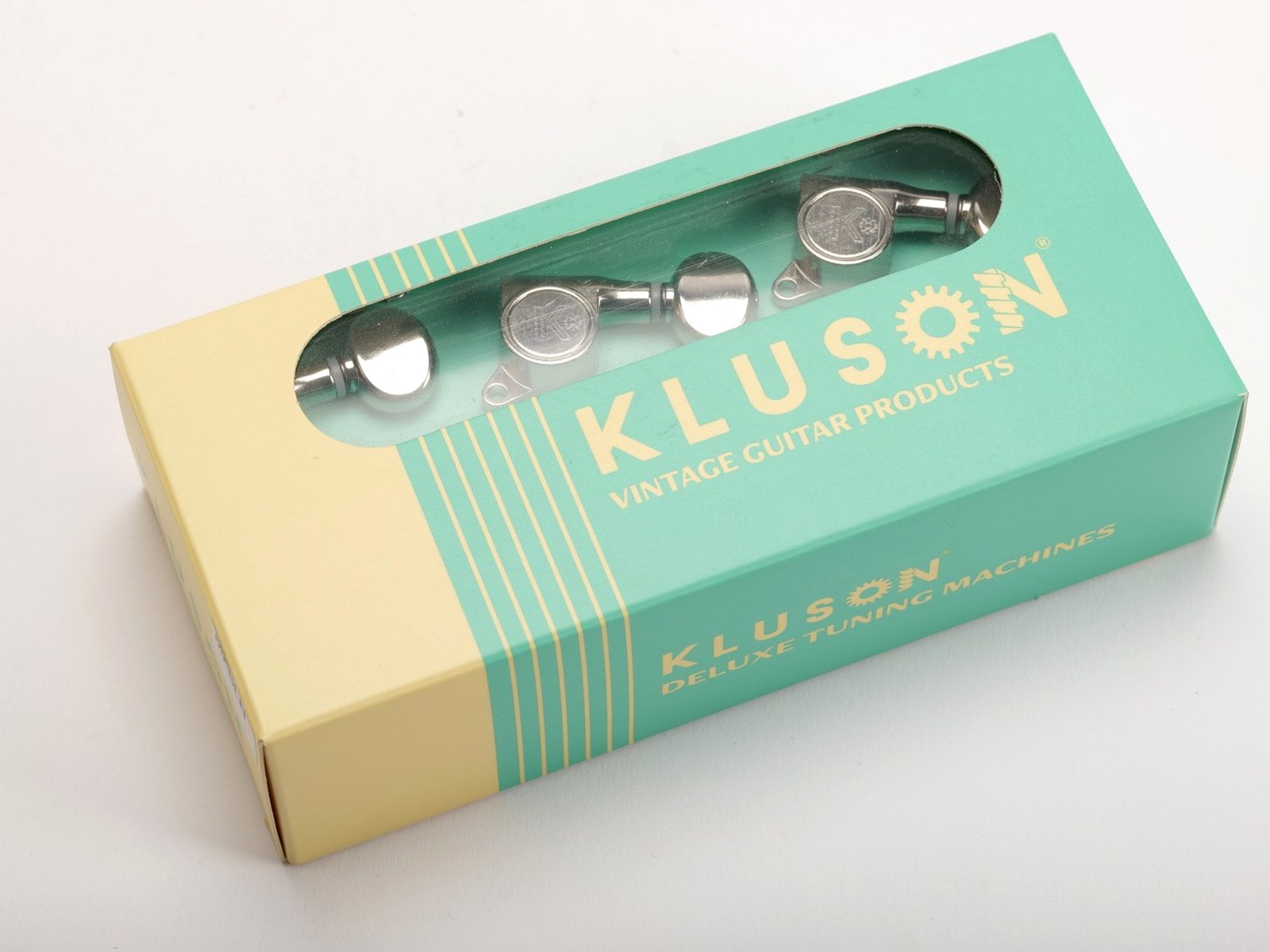 Kluson MK6LN Tuner Set 6-in-Line Nickel, NIB – 3