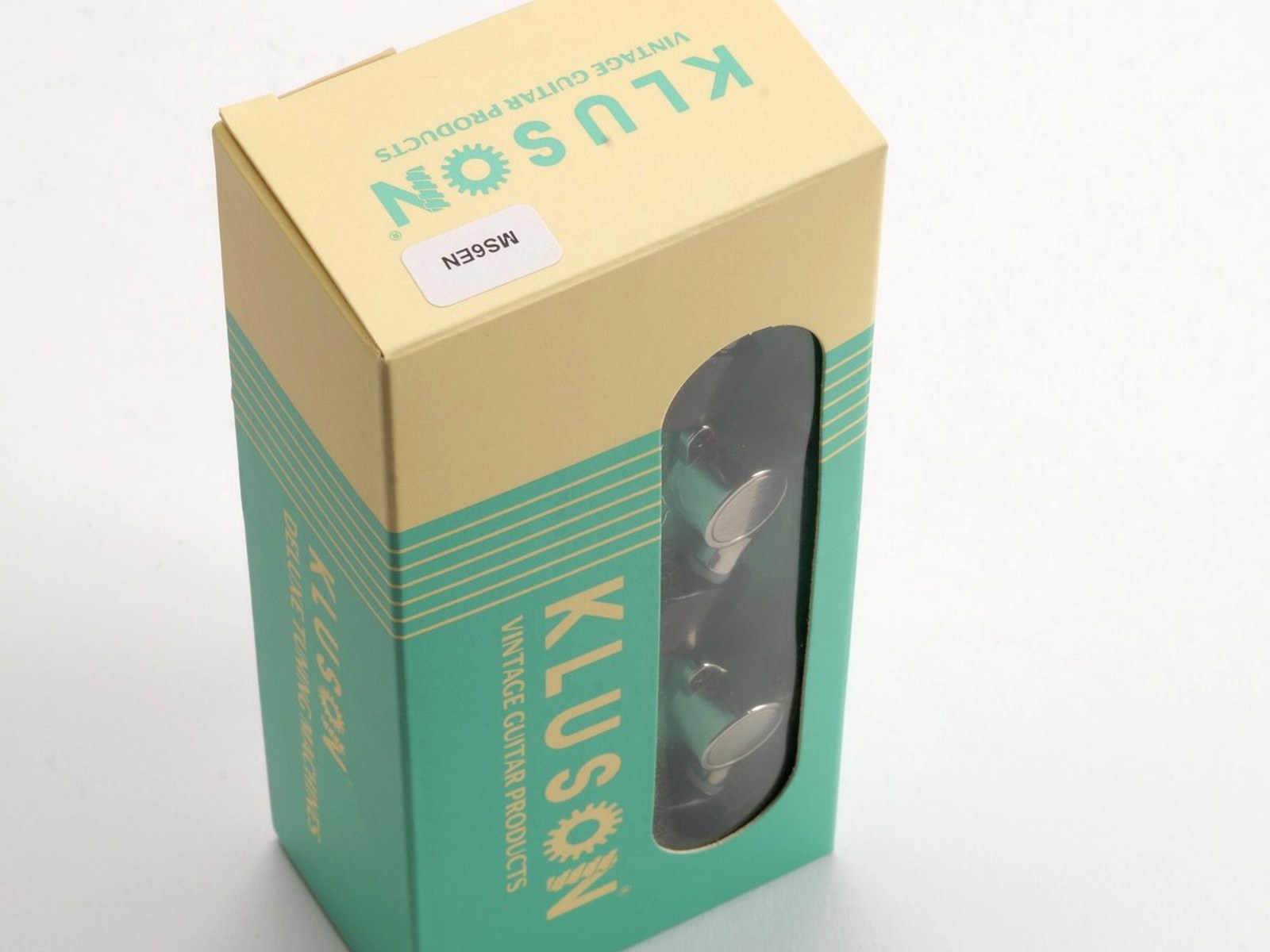 Kluson MS6EN Tuners 6-Left Nickel, Ebony Buttons – 4