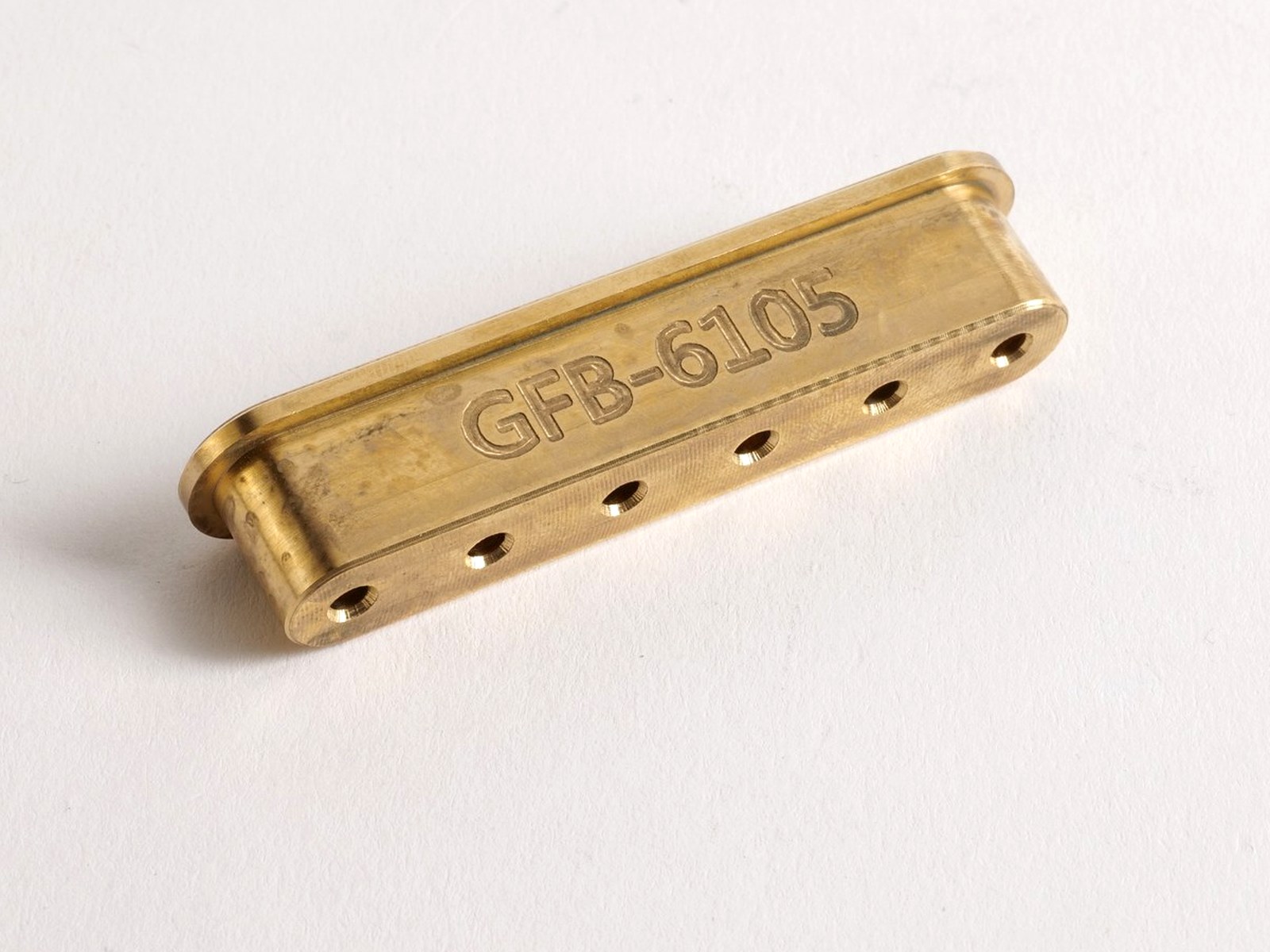 Grainger GFB6105 Ferrule Block 6-String Brass – 3